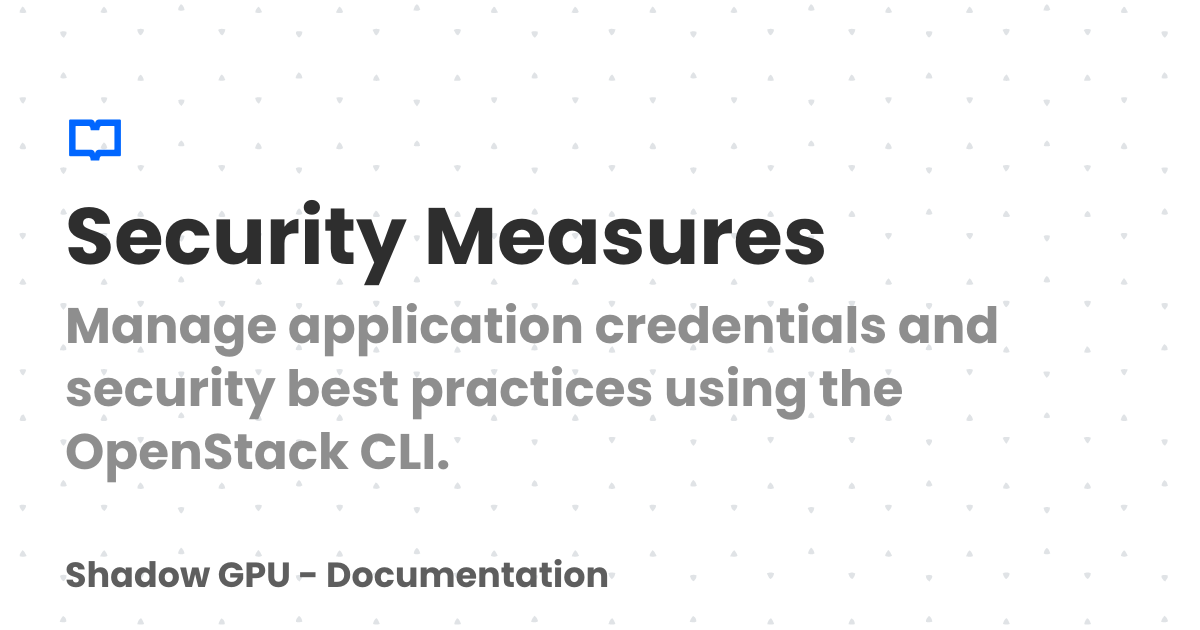 Security Measures | Shadow GPU - Documentation